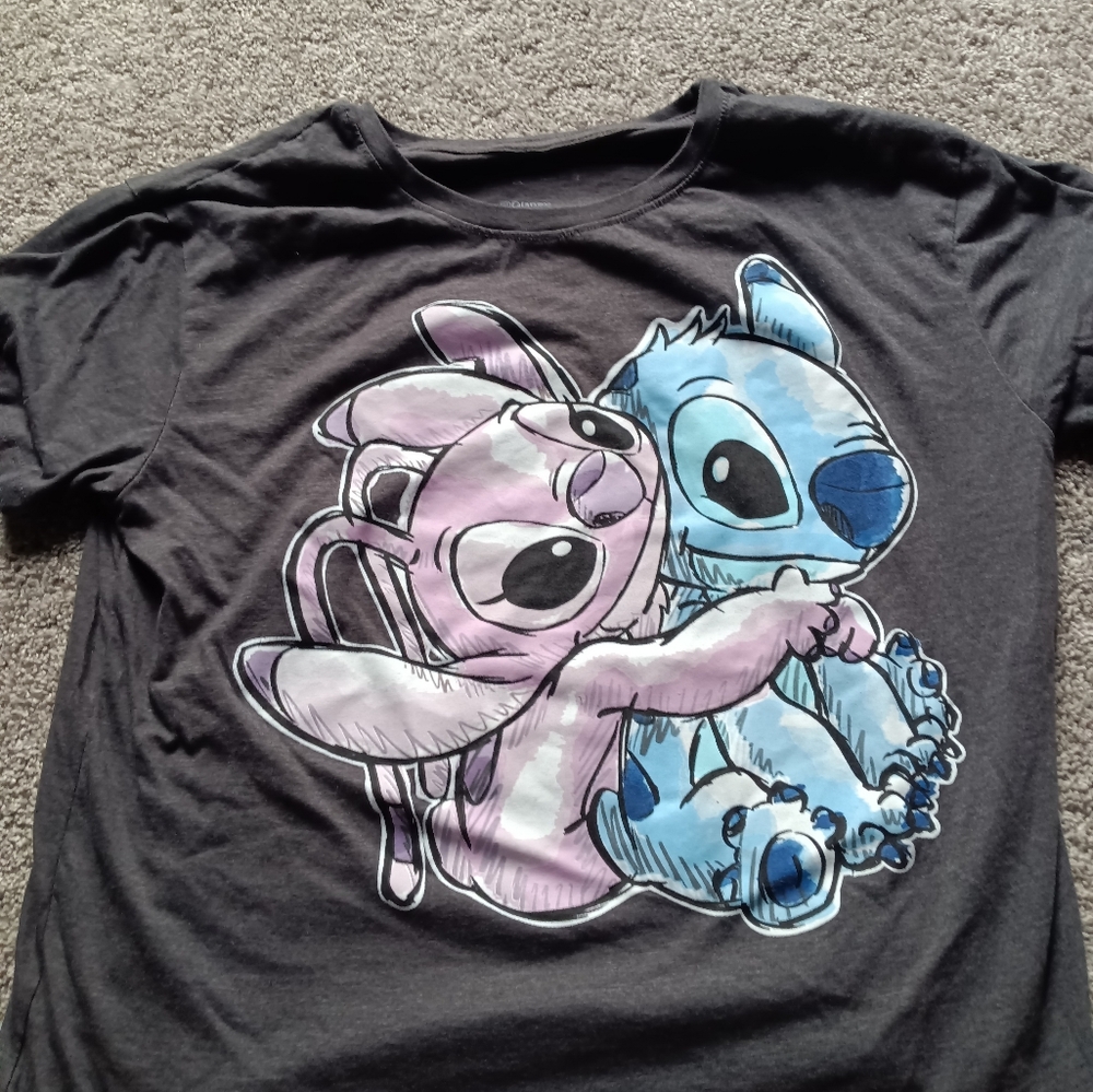 Stitch And Angel Disney Shirt (lg)